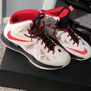 Nike Lebron 10s crimson white